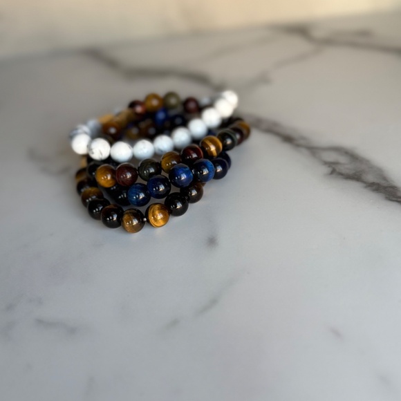 10mm Beaded Bracelet Stack - Picture 4 of 4